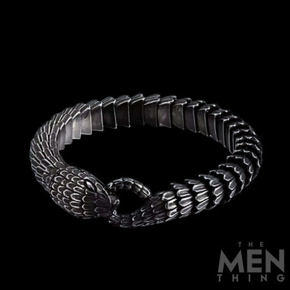 TALONS - 10mm Pure Titanium Steel Gun Plated Black Color Bracelet for Men & Boy (8 inch) - THE MEN THING