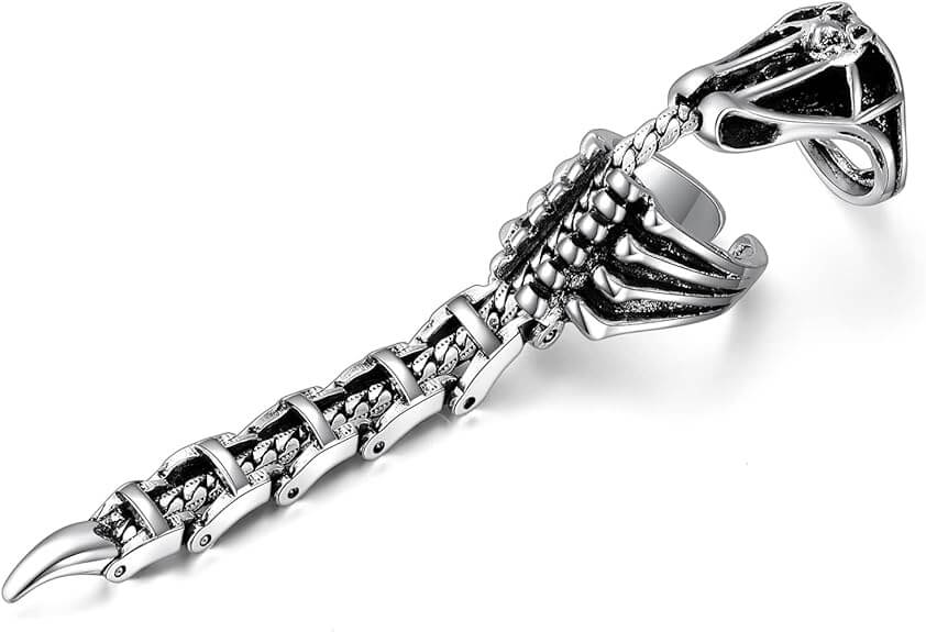 THE SCORPION STING | Innovative Knuckle Full Finger Adjustable Ring - THE MEN THING