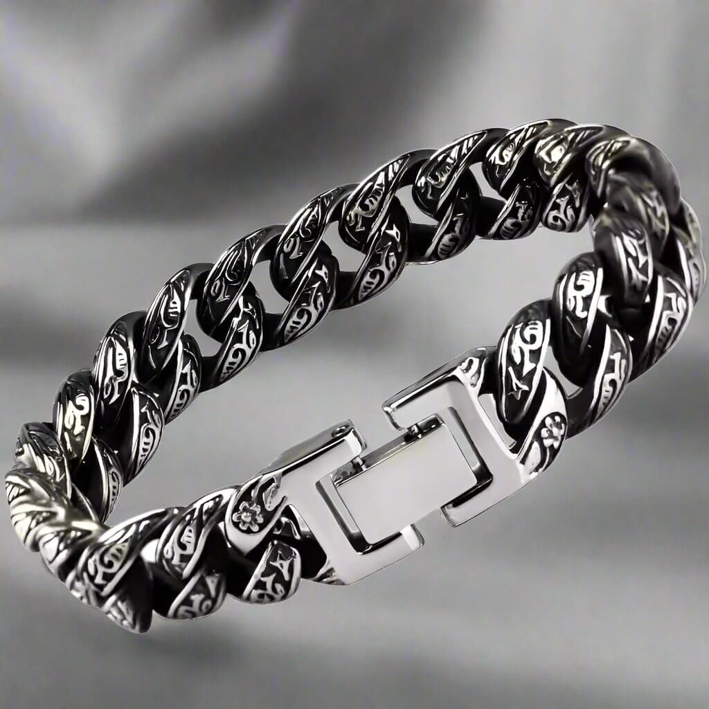 TITAN - 13mm Pure Titanium Steel Bracelet for Men & Boy (8inch) - THE MEN THING