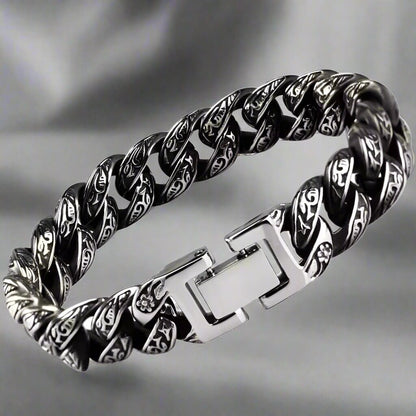 TITAN - 13mm Pure Titanium Steel Bracelet for Men & Boy (8inch) - THE MEN THING