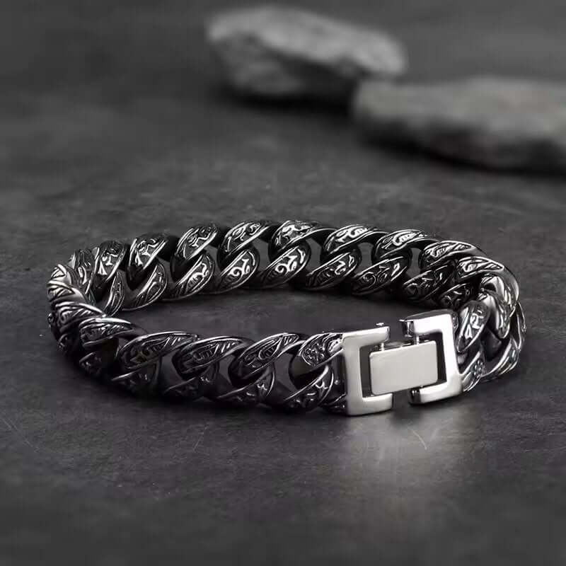 TITAN - 13mm Pure Titanium Steel Bracelet for Men & Boy (8inch) - THE MEN THING