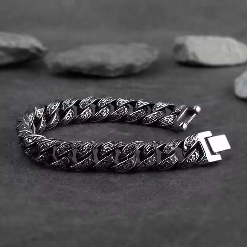 TITAN - 13mm Pure Titanium Steel Bracelet for Men & Boy (8inch) - THE MEN THING