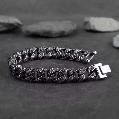TITAN - 13mm Pure Titanium Steel Bracelet for Men & Boy (8inch) - THE MEN THING
