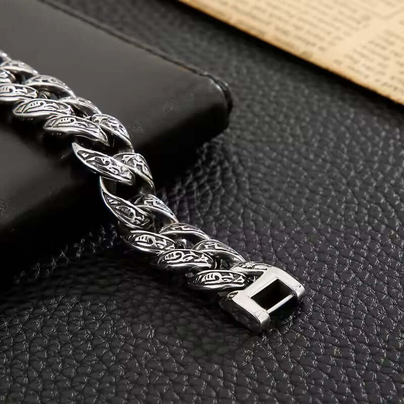 TITAN - 13mm Pure Titanium Steel Bracelet for Men & Boy (8inch) - THE MEN THING