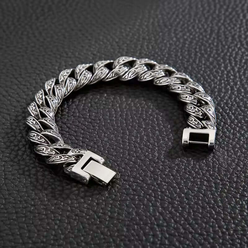 TITAN - 13mm Pure Titanium Steel Bracelet for Men & Boy (8inch) - THE MEN THING