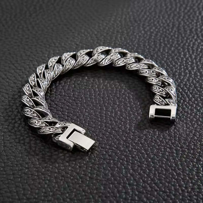 TITAN - 13mm Pure Titanium Steel Bracelet for Men & Boy (8inch) - THE MEN THING
