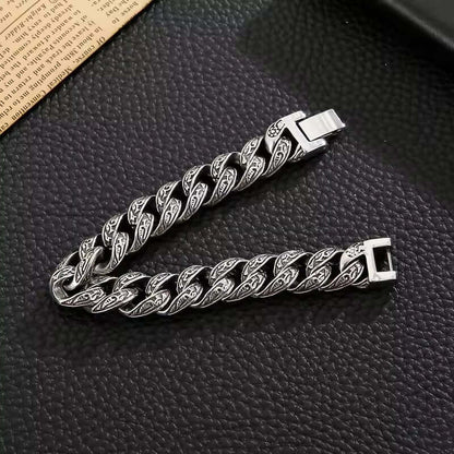 TITAN - 13mm Pure Titanium Steel Bracelet for Men & Boy (8inch) - THE MEN THING