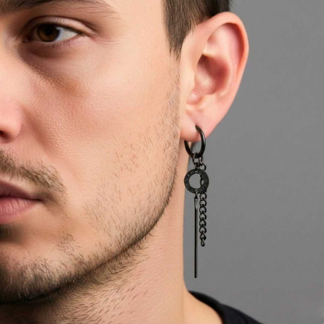 Earloop Earings Buy Now Premium Nose & Ear Ring - LINKER LOOP - BLACK - Pure Titanium ...