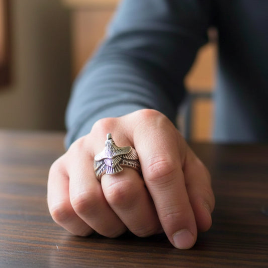 SKYSOAR - Alloy Adjustable Vintage Ring, American trending Style for Men & Boys