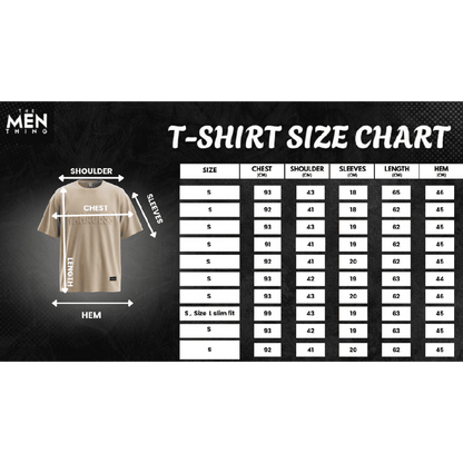 TONAL EMBOSSED Oversized T-Shirt - Beige — T-Shirt for Men | THE MEN THING