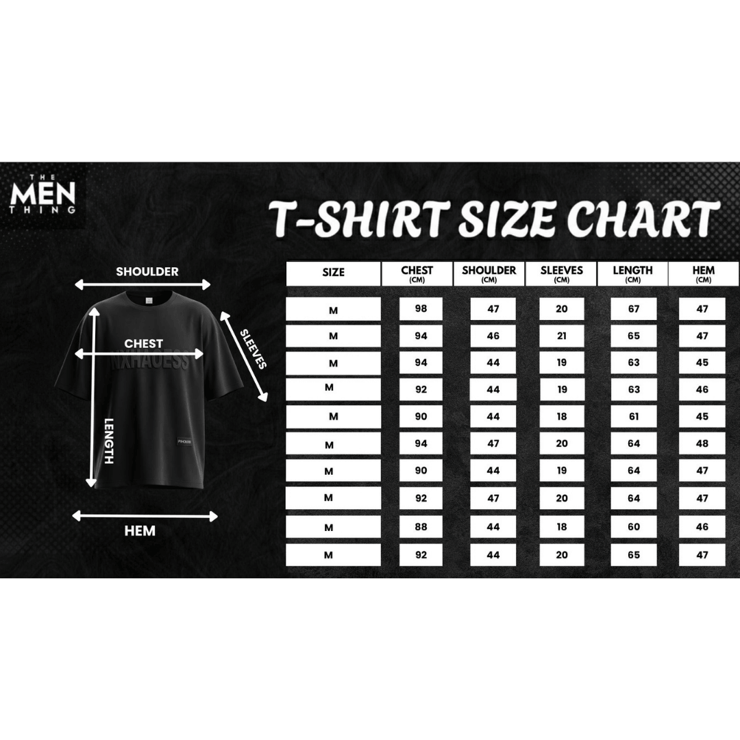 TONAL EMBOSSED Oversized T-Shirt - Black — T-Shirt for Men | THE MEN THING