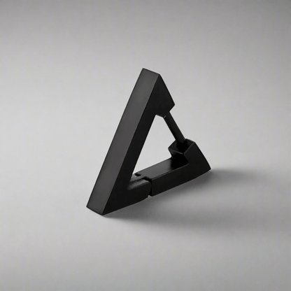 TRIANGLE HOOP - Titanium Steel Stud Earrings for Men & Boys (2 Pcs) - THE MEN THING