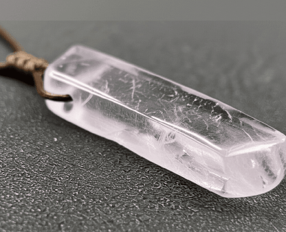 TWILIGHT AMETHYST - Natural Crystal Unshaped Pendant with Adjustable Rope Chain for Men and Boys - THE MEN THING