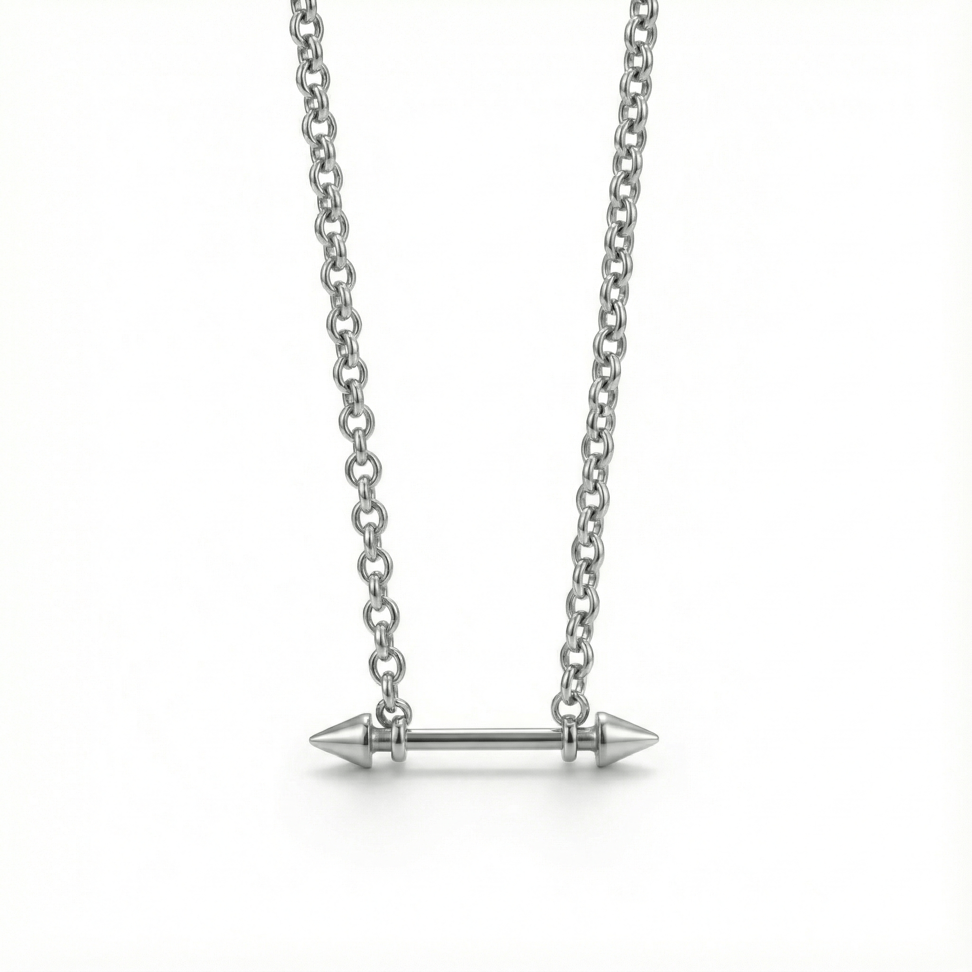TWIN ARROW - Pure Titanium Steel Pendant with 19inch  with adjustable Chain for Men & Boys - THE MEN THING