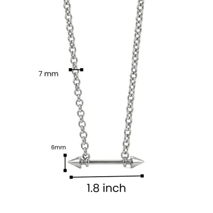 TWIN ARROW - Pure Titanium Steel Pendant with 19inch  with adjustable Chain for Men & Boys - THE MEN THING