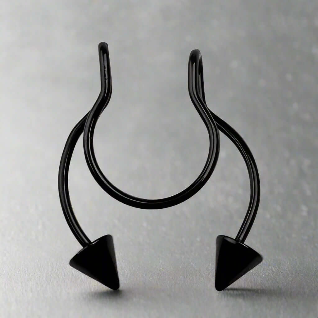 TWIN DART - Non-Piercing & Stylish Nose Ring Made from Pure Stainless Steel for Men and Boys (1 Pcs) - THE MEN THING