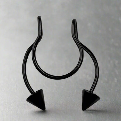 TWIN DART - Non-Piercing & Stylish Nose Ring Made from Pure Stainless Steel for Men and Boys (1 Pcs) - THE MEN THING