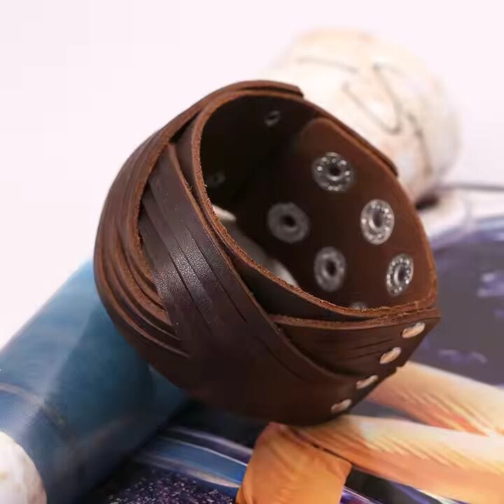 TWISTBOUND BROWN - Genuine Braided Leather Bracelet Set for Men & Boys (8 inch) - THE MEN THING