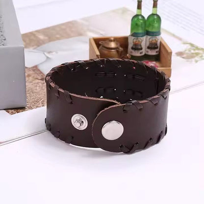 TWISTBOUND BROWN - Genuine Braided Leather Bracelet Set for Men & Boys (8 inch) - THE MEN THING