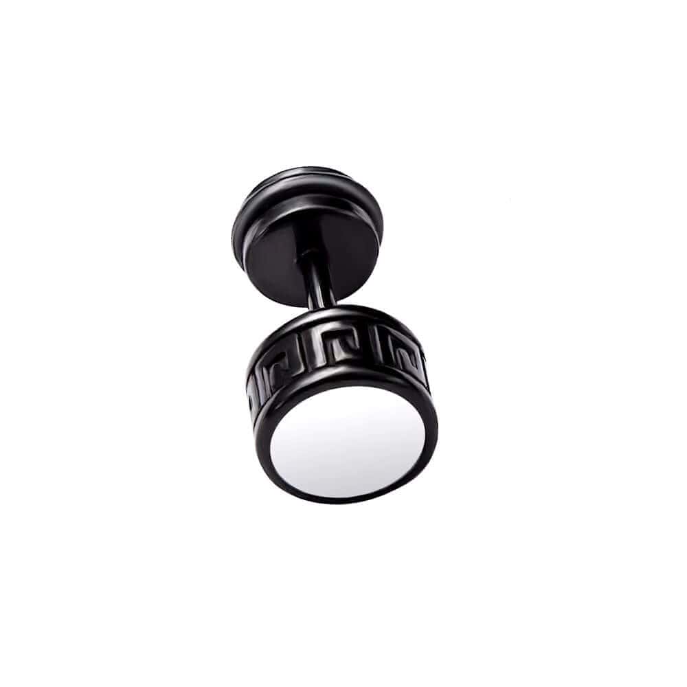 TWO-TONE CIRCLE - Pure Titanium Steel Piercing Ear Earrings for Men & Boys (2 Pcs) — Nose & Ear Ring for Men | THE MEN THING