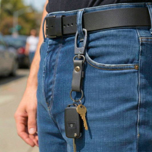 URBAN AXIS BLACK - Stainless Steel Keychain for Men & Boy - THE MEN THING