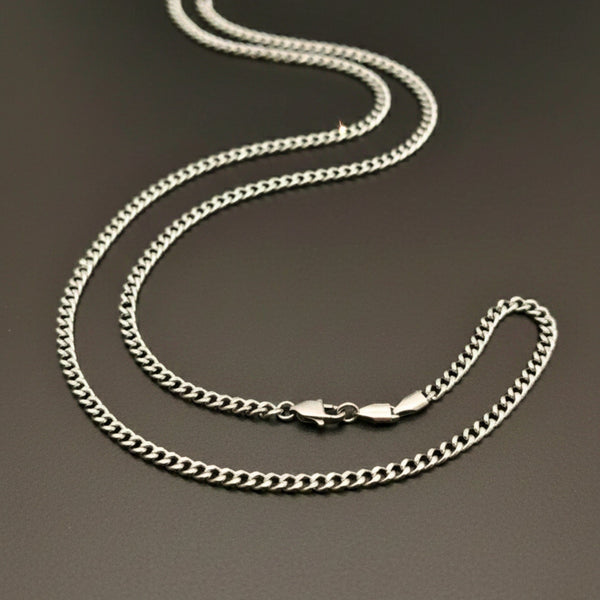 URBAN CURB - 6mm Chain Pure Stainless Steel 24inch for Men & Boys