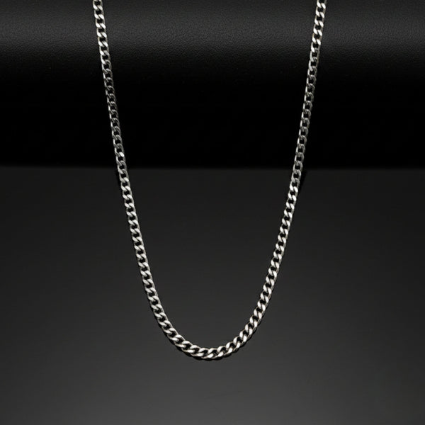 URBAN CURB - 6mm Chain Pure Stainless Steel 24inch for Men & Boys