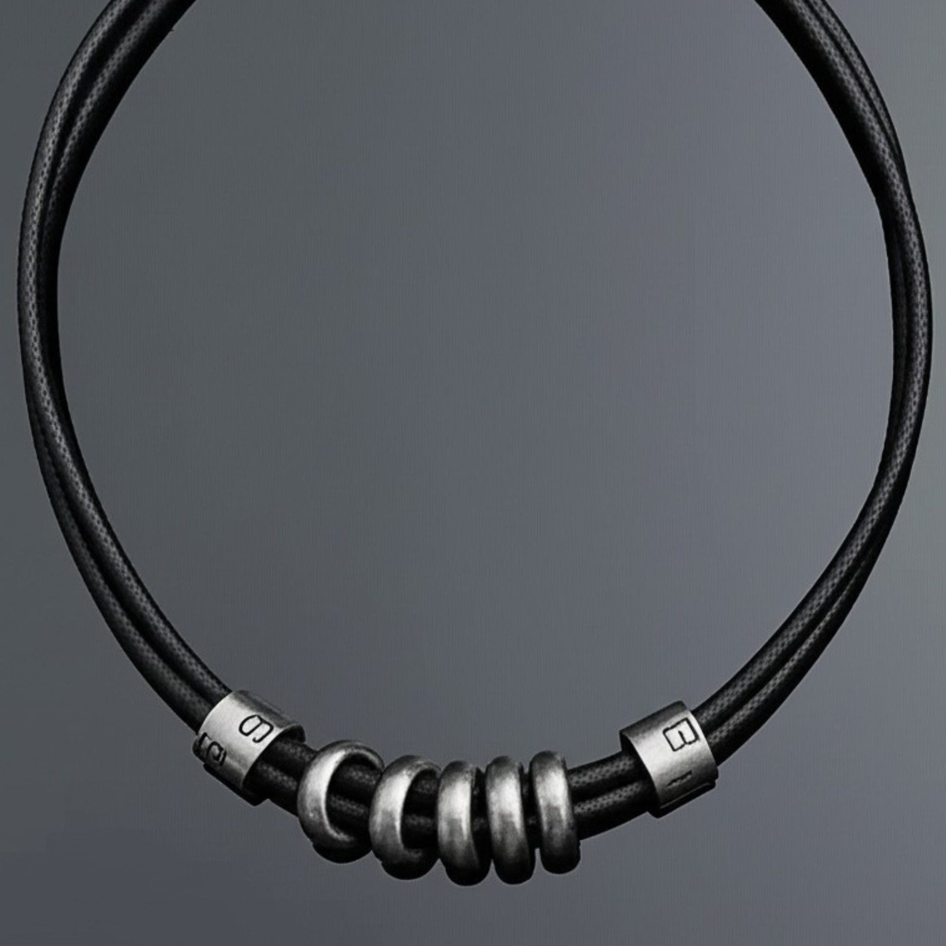 URBAN FORGE - Titanium Steel Pendant with Rope Chain, for Men & Boys (17inch) - THE MEN THING