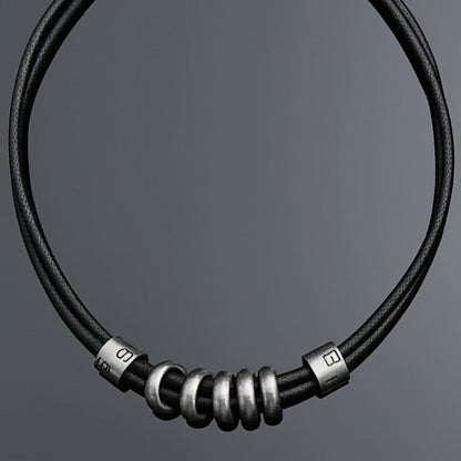 URBAN FORGE - Titanium Steel Pendant with Rope Chain, for Men & Boys (17inch) - THE MEN THING