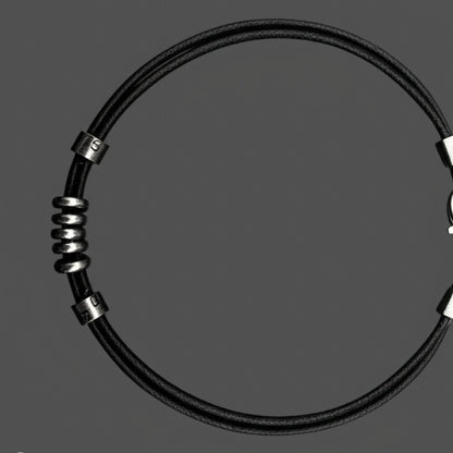 URBAN FORGE - Titanium Steel Pendant with Rope Chain, for Men & Boys (17inch) - THE MEN THING