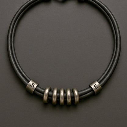 URBAN FORGE - Titanium Steel Pendant with Rope Chain, for Men & Boys (17inch) - THE MEN THING