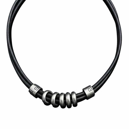 URBAN FORGE - Titanium Steel Pendant with Rope Chain, for Men & Boys (17inch) - THE MEN THING