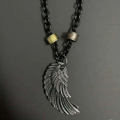 VALKYRIE WING - Pure Titanium Steel Pendant with 27inch Chain for Men & Boys - THE MEN THING