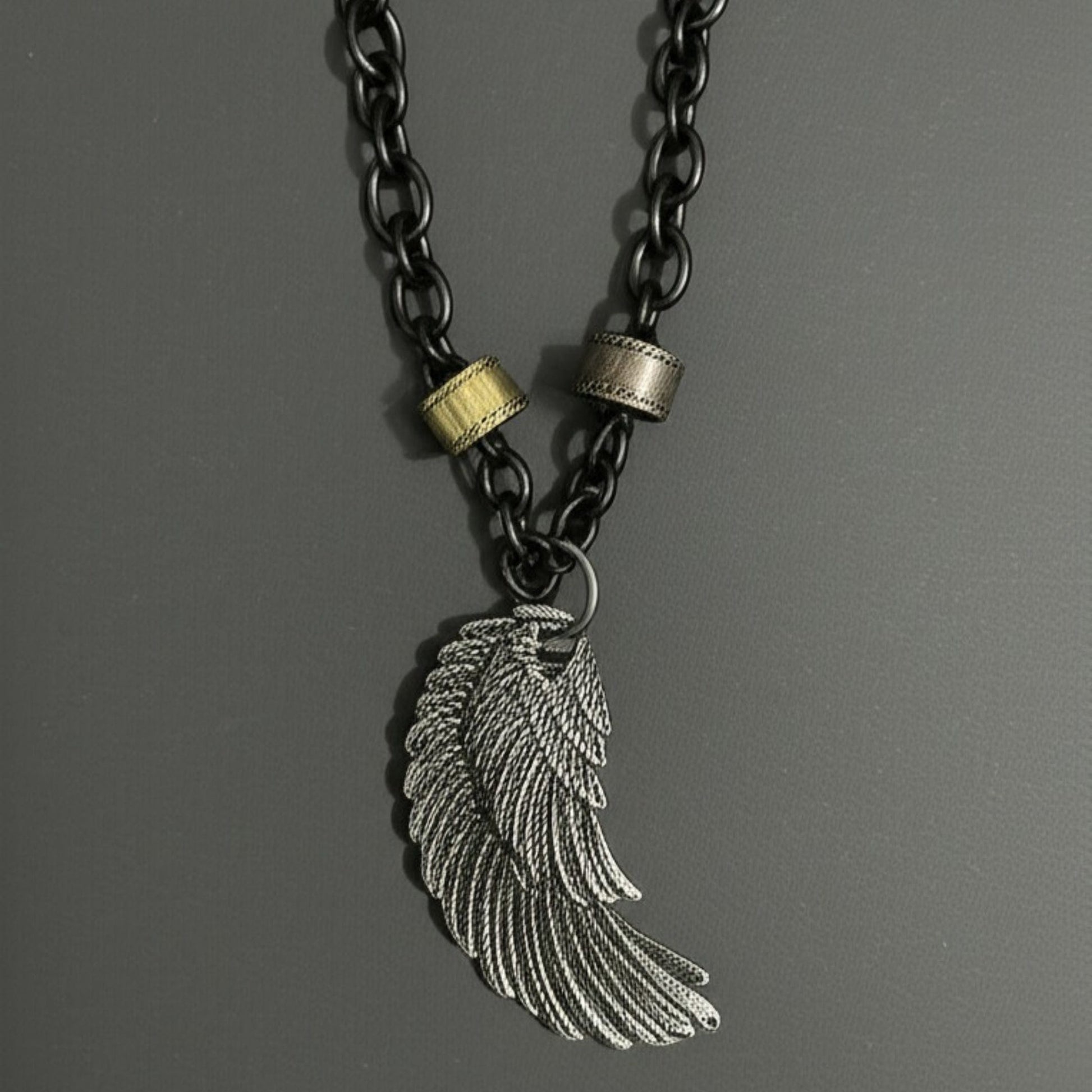 VALKYRIE WING - Pure Titanium Steel Pendant with 27inch Chain for Men & Boys - THE MEN THING