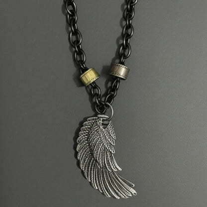 VALKYRIE WING - Pure Titanium Steel Pendant with 27inch Chain for Men & Boys - THE MEN THING