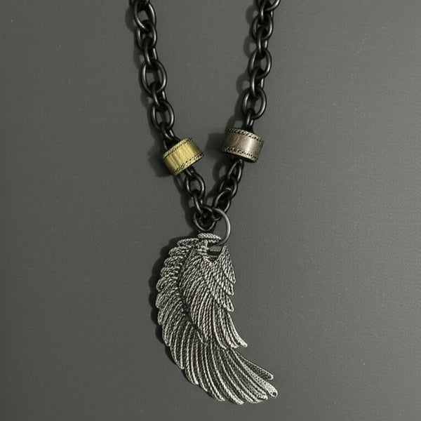 VALKYRIE WING - Pure Titanium Steel Pendant with 27inch Chain for Men & Boys