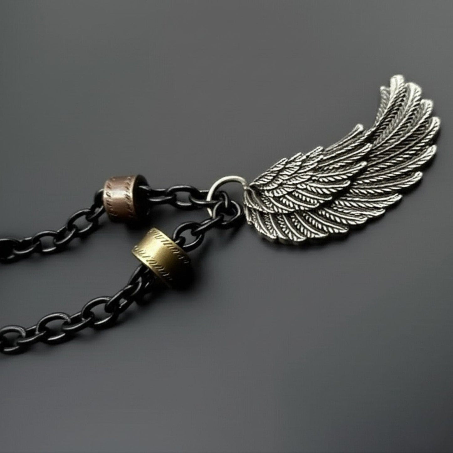 VALKYRIE WING - Pure Titanium Steel Pendant with 27inch Chain for Men & Boys - THE MEN THING