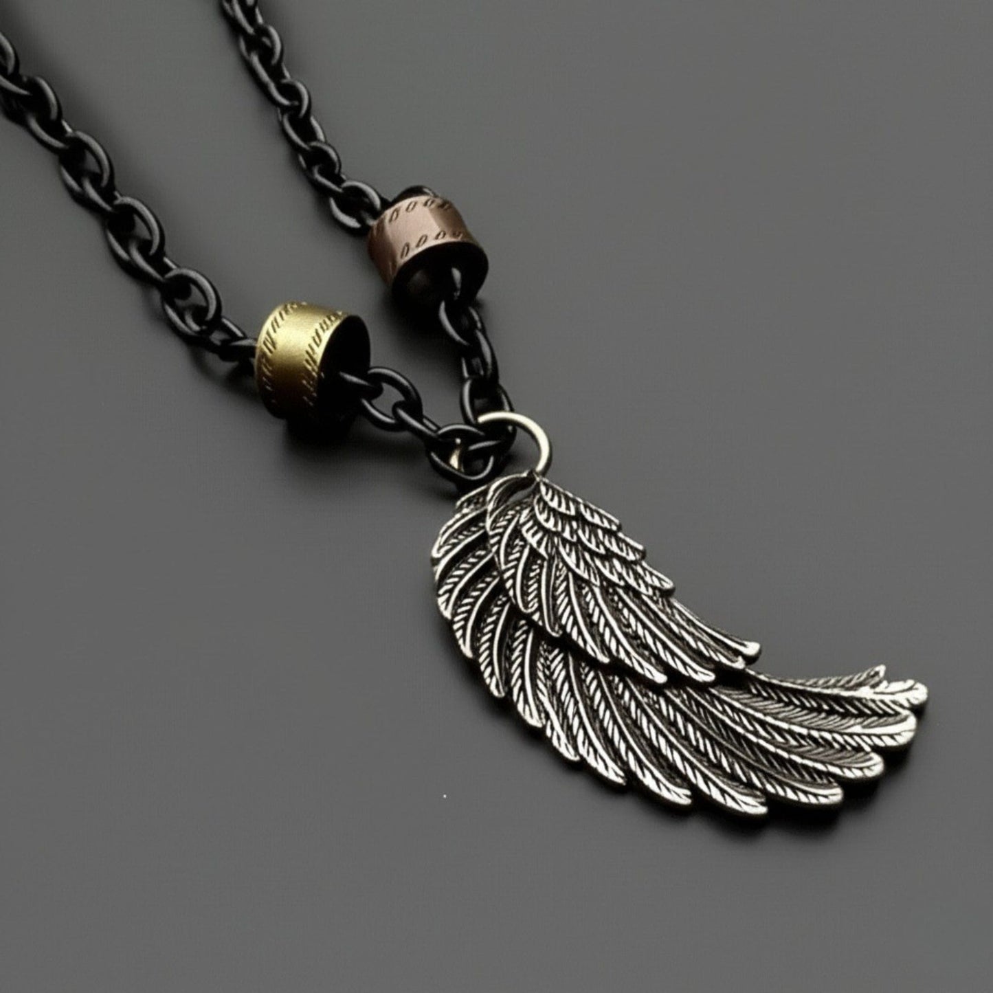 VALKYRIE WING - Pure Titanium Steel Pendant with 27inch Chain for Men & Boys - THE MEN THING