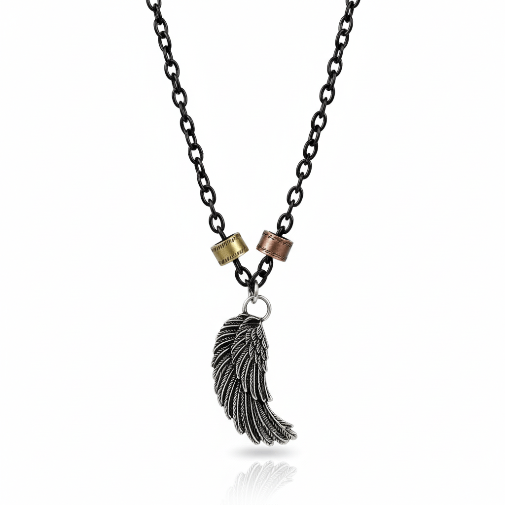 VALKYRIE WING - Pure Titanium Steel Pendant with 27inch Chain for Men & Boys - THE MEN THING