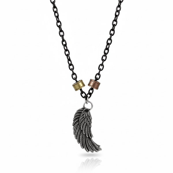 VALKYRIE WING - Pure Titanium Steel Pendant with 27inch Chain for Men & Boys