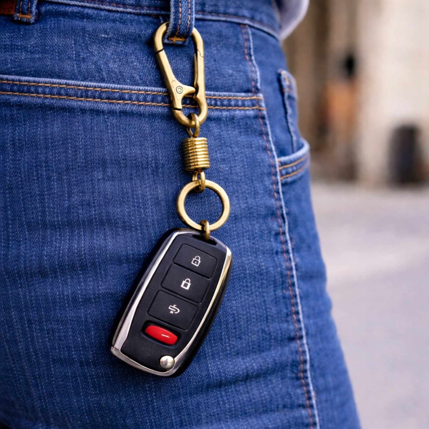 VANTOR - GOLDEN - Stainless Steel Keychain for Men & Boy - THE MEN THING