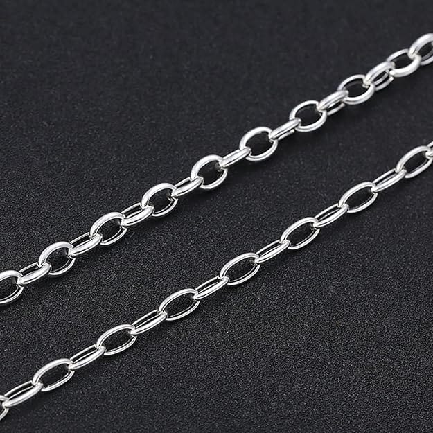 VELMORO - 9mm Chain Pure Stainless Steel 23inch for Men & Boys - THE MEN THING
