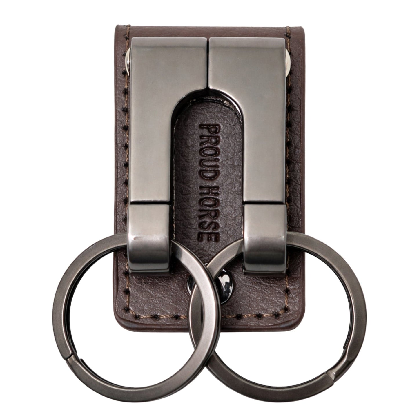 VELRON - GUNMETAL GREY - Stainless Steel Keychain for Men & Boy - THE MEN THING