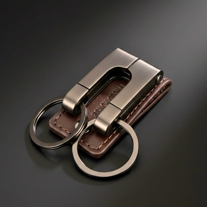 VELRON - GUNMETAL GREY - Stainless Steel Keychain for Men & Boy - THE MEN THING