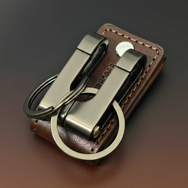 VELRON - GUNMETAL GREY - Stainless Steel Keychain for Men & Boy