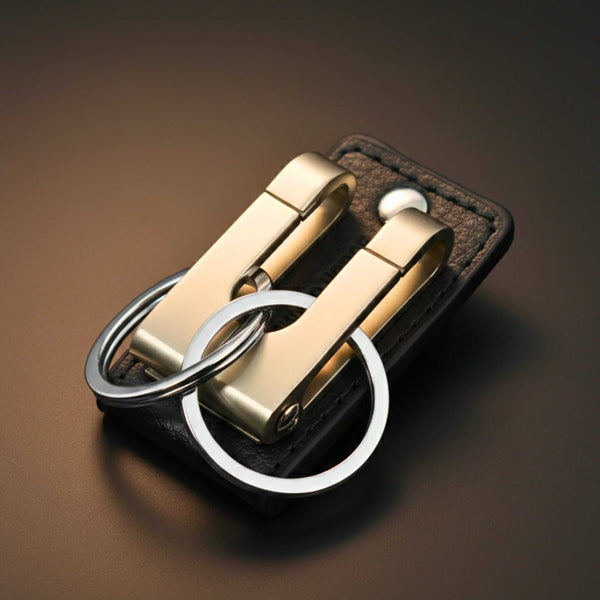 VELRON - MATTE GREY - Stainless Steel Keychain for Men & Boy