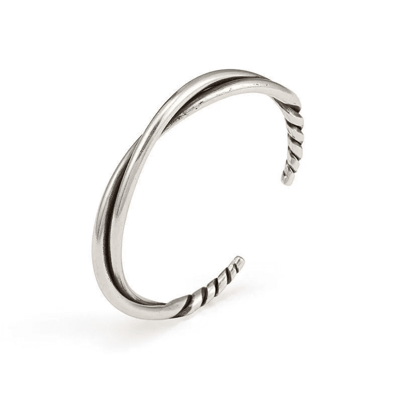 VERVE TWISTED - - "6"mm Pure Adjustable Alloy Bracelet for Men & Boys - THE MEN THING