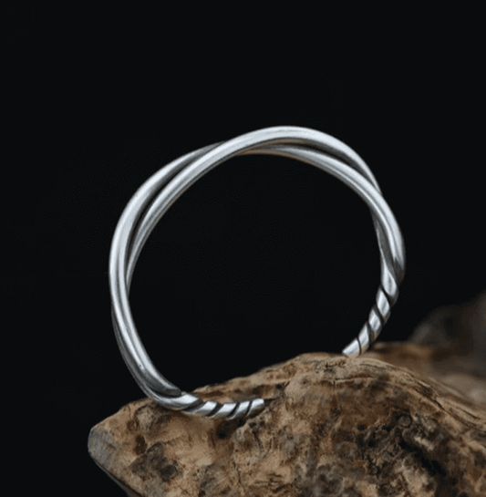 VERVE TWISTED - - "6"mm Pure Adjustable Alloy Bracelet for Men & Boys - THE MEN THING