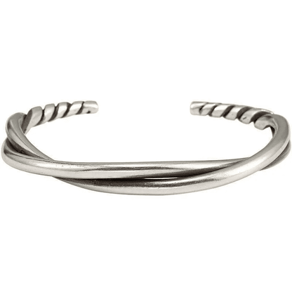 VERVE TWISTED - - "6"mm Pure Adjustable Alloy Bracelet for Men & Boys - THE MEN THING