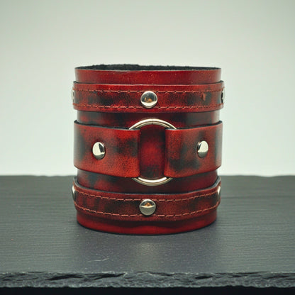 VINTAGE REBEL - 70.8mm Brown Genuine Leather Adjustable Bracelet for Men & Boys (7.5-8.5-9 inch) - THE MEN THING